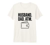 Marido Papá Cajero Automático Divertido Dinero Humor para el Día del Padre Camiseta Premium