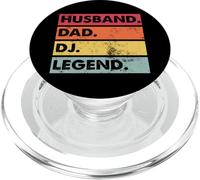 Marido papá DJ Leyenda Divertido DJ Disc Jockey Reproductor de música PopSockets PopGrip para MagSafe