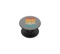 Marido, papá, DJ, Leyenda, Retro, Disco de Vinilo, Amante de la música PopSockets PopGrip Adhesivo