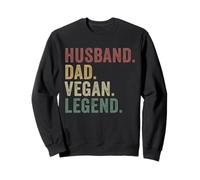 Marido papá Vegan Legend Plant Powered Family Pride Sudadera