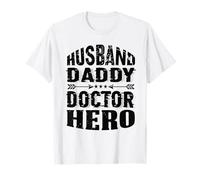 Marido Papi Médico Héroe Médico Profesión Especialista Phy Camiseta