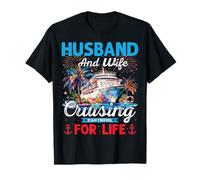 Marido Y Esposa Cruising Partners For Life Crucero De Luna De Miel Camiseta