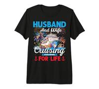 Marido Y Esposa Cruising Partners For Life Crucero De Luna De Miel Camiseta Premium