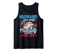 Marido Y Esposa Cruising Partners For Life Crucero De Luna De Miel Camiseta sin Mangas