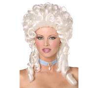 Marie Antoinette Peluca Blanco Rizado Barroco Vitctorian Mujer Disfraz Nuevo