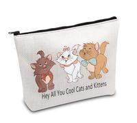 Marie Cat Makeup Bag The Aristo-Cats Gift Cartoon Inspired Cosmetic Bag Best Friends Gift Aristo-Cats Kitties Cosmetic Bag (Cool Cats UK)