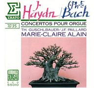 MARIE-CLAIRE ALAIN/GUSCHLBAUER/PAILLARD concertos pr orgue HAYDN/BACH CD 1977 Erato