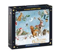 Marie Curie Charity Woodland Carollers - Tarjetas de Navidad con sobres, paquete de 10