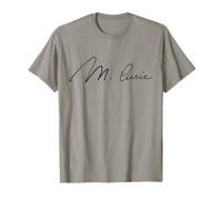 Marie Curie Firma Físico Químico Ciencia radiactiva Camiseta