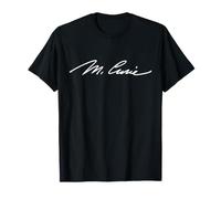 Marie Curie Firma Físico Químico Ciencia radiactiva Camiseta