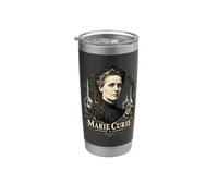 Marie Curie Físico Químico Ciencia Historia Retrato Vaso térmico de acero inoxidable de doble pared