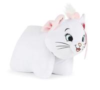 Marie de los Aristogatos Disney - Cojín Infantil Suave y Multifuncional con Cierre de Velcro, Peluche abrazable para Dormitorio Infantil y Viajes