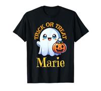 Marie Nombre Personalizado Lindo Fantasma Halloween Camiseta
