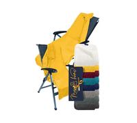Marie´s Home Funda protectora de rizo para silla de jardín y tumbona de jardín, 70 x 200 cm, para silla de camping, silla plegable, sauna, tumbonas de piscina, 70 x 200 cm, color amarillo