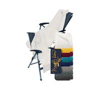 Marie´s Home Funda protectora de rizo para silla de jardín y tumbona de jardín, 70 x 200 cm, para silla de camping, silla plegable, sauna, tumbonas de piscina, 70 x 200 cm, color blanco