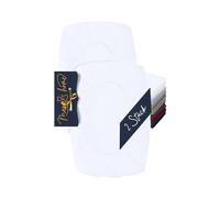 Marie´s Home Juego de 2 fundas de almohadas para cojín cervical - Funda de almohada para almohada cervical - Funda elástica y funda de almohada 1627.2372, S (30-35 x 45-50 cm), blanco