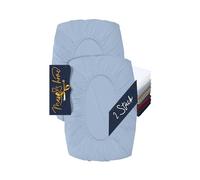 Marie´s Home Silk Pillowcase 1627.2372 - Juego de 2 fundas de almohada para cojín cervical, funda de almohada ajustable y funda de almohada, talla M, color azul claro