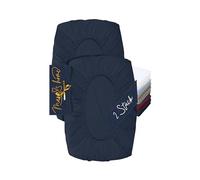Marie´s Home Silk Pillowcase 1627.2372 - Juego de 2 fundas de almohada para cojín cervical, funda de almohada ajustable y funda de almohada, color azul marino