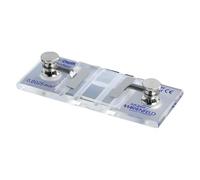Marienfeld Cámara de conteo de vidrio especial óptica superior con línea clara con abrazaderas de resorte, sistema Thoma Neu, profundidad de cámara de 0,1 mm