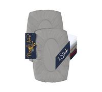 Marie's Home Juego de 2 fundas para almohada y cojín cervical, funda ajustable, 1627.2372, S (30-35 x 45-50 cm), color plateado