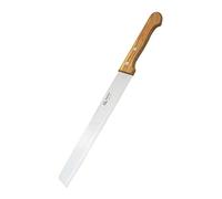 Marietti SALUMI 462.00 - Cuchillo de rebanar (mango de madera remachada, hoja lisa de 24 cm)
