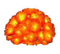 Marigold Garland - LED Artificial Flower Garland | Battery Operated Marigold Flowers, 10 Or 20 Lights | Diwali Decorations, Hindu Altar Decor, Day Of The Dead, Halloween, Wall Or Room Hanging