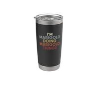 Marigold Name Marigold Personalized Name First Given Vaso térmico de acero inoxidable de doble pared
