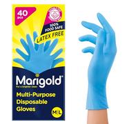 Marigold Nitrilo Tamaño Mediano / / Alimentos Fuerza Guantes Desechables Extra Large, 40 Cuadro Azul
