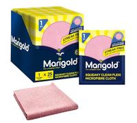 Marigold Squeaky Clean Flexi - Juego de 25 paños de Limpieza de Microfibra sin Rayas, paños multifuncionales Reutilizables para Todas Las Superficies, Lavables a máquina, 32 x 27 cm Cada uno