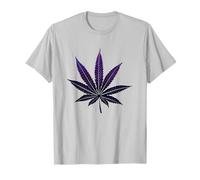 Marihuana Cannabis Weed Leaf camiseta de malezas púrpura Camiseta