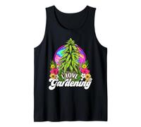 Marihuana I Love Gardening 420 Weed Cannabis Humor Divertido Camiseta sin Mangas