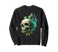 Marihuana Skull Smoke Weed Cannabis 420 Pot Leaf Sugar Skull Sudadera