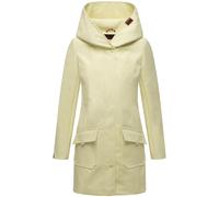 MARIKOO Mayleen - Chaqueta de entretiempo softshell para mujer, transpirable, con capucha, tallas XS-5XL, Color amarillo pastel., S