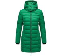 MARIKOO Abrigo largo de invierno para mujer, abrigo acolchado cálido con capucha extraíble, estrella de la tarde, XS-6XL, verde esmeralda, 5XL