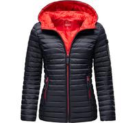 Marikoo Asraa Chaqueta ligera de entretiempo para mujer, con capucha, XS-3XL, azul marino, L