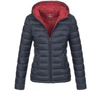 MARIKOO B651 - Chaqueta acolchada para mujer, para otoño e invierno, azul marino, S
