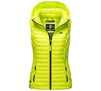 Marikoo B915 Chaqueta con Capucha para Mujer de Transición, verde neón, XS