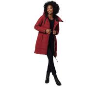 MARIKOO B978 - Chaqueta de invierno larga para mujer, tipo acolchada, con forro de peluche, XS
