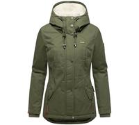 MARIKOO Bikoo - Chaqueta de invierno para mujer con capucha acogedora, tallas XS-5XL, Olive Leaf, S