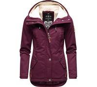 Marikoo Bikoo - Chaqueta de invierno con capucha para mujer, XS-5XL, Vino, XL