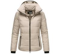 MARIKOO Chaqueta acolchada básica Radaa corta con capucha para mujer, tallas XS-6XL, gris pardo, L