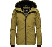 MARIKOO Chaqueta corta de entretiempo para mujer, con forro interior de jersey y capucha grande, color mora, tallas XS-XXL, Musgo Verde, M