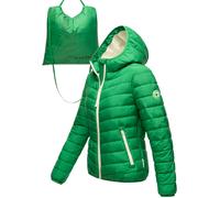 MARIKOO Chaqueta de entretiempo 'Pack Mich Ein' verde / blanco S verde / blanco