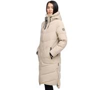 MARIKOO Chaqueta de invierno acolchada para mujer, abrigo de invierno acolchado, abrigo largo cálido B949, Taupe claro, M