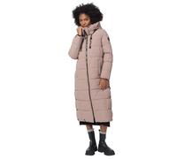 MARIKOO Chaqueta de invierno para mujer, abrigo acolchado largo, parka de invierno, chaqueta cálida B985, gris pardo, L