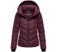 MARIKOO Chaqueta de invierno para mujer, acolchada con capucha desmontable Samuiaa XVI, tallas XS-3XL, burdeos, S