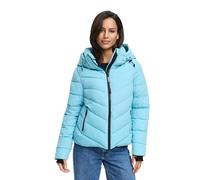 MARIKOO Chaqueta de invierno para mujer (XS-3XL), impermeable, cálida, capucha extraíble, resistente al viento, chaqueta acolchada, cuello alto, 4 bolsillos, cremallera extendida