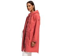 MARIKOO Chaqueta de invierno para mujer (XS-6XL) - Chaqueta de entretiempo, corte largo, capucha con cordón, chaqueta cálida para mujer - N017, rojo, S
