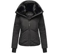 MARIKOO Chaqueta de invierno para mujer (XS-XXL) - ligera, 4 bolsillos, capucha con cremallera extraíble, chaqueta acolchada, chaqueta cálida para mujer - N007