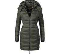 Marikoo Chaqueta Guateada de Entretiempo para Mujer Abendsternchen Verde L